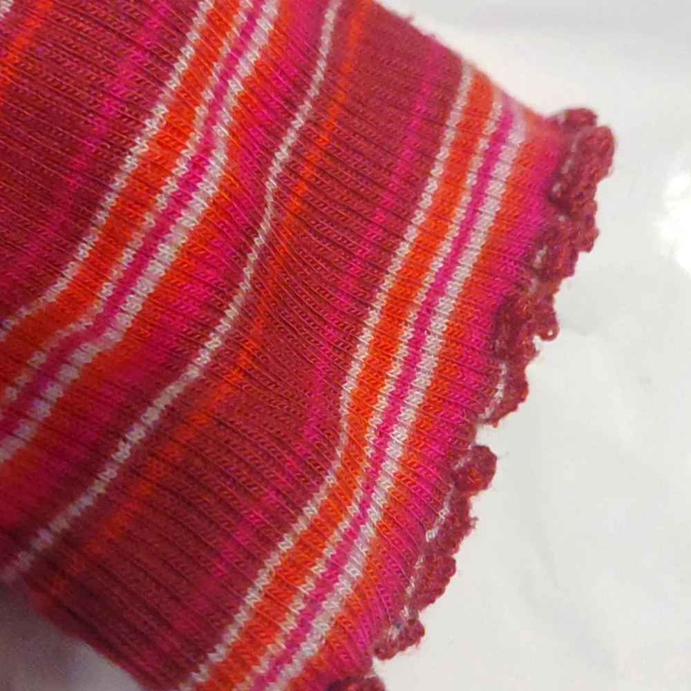 Wild fable XS Striped pink, cropped long sleeve shirt - Picture 2 of 4